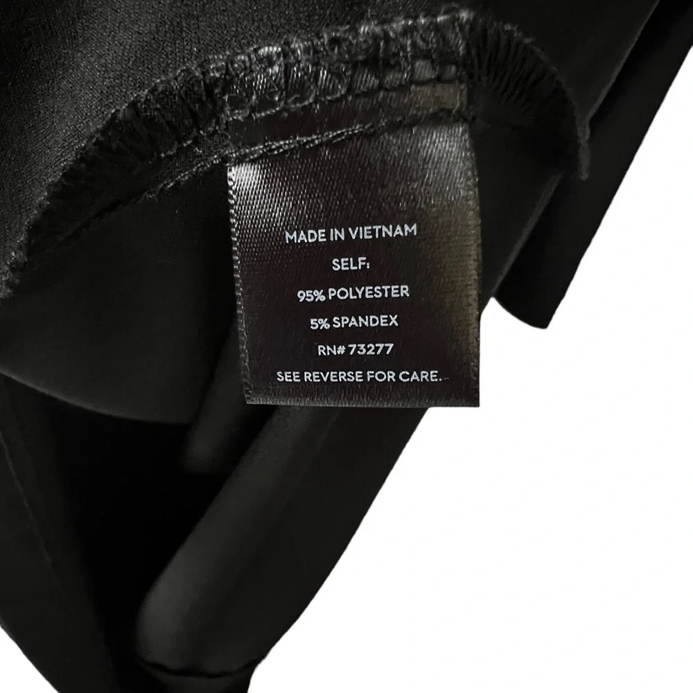 Simply Vera Wang Womens Black Side Ruched L/S Dress Sz XXL 2XL Formal Holiday - Picture 4 of 7